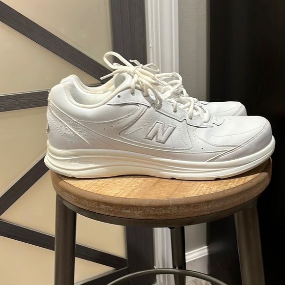 New Balance Shoes New Balance White Leather Mens Sneakers Poshmark